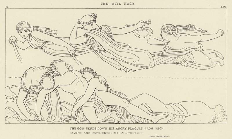 Den Onde Race af John Flaxman
