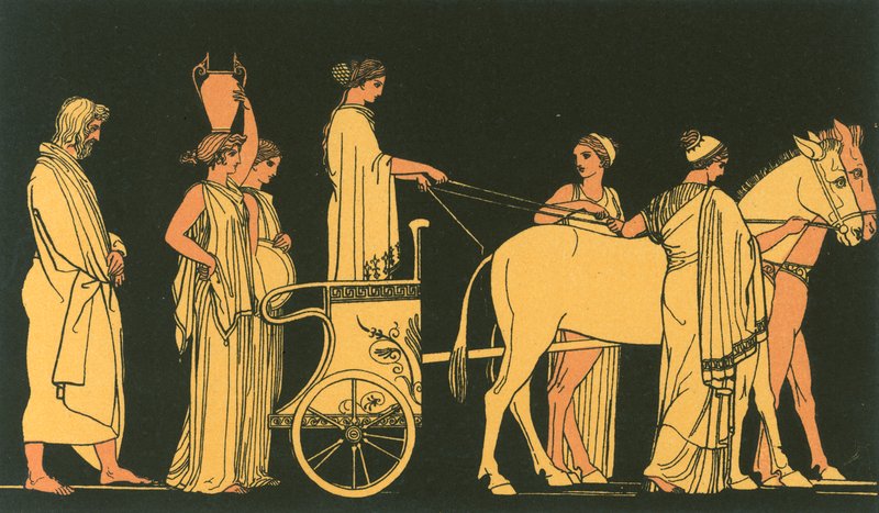 Ulysses efter Nausicaas bil af John Flaxman