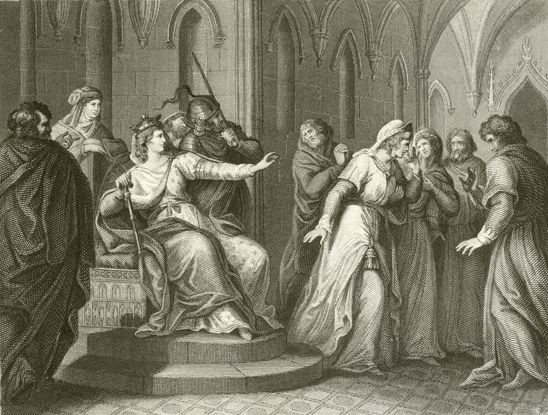 Kejserinde Matilda nægter at løslade kong Stephen af John Francis Rigaud