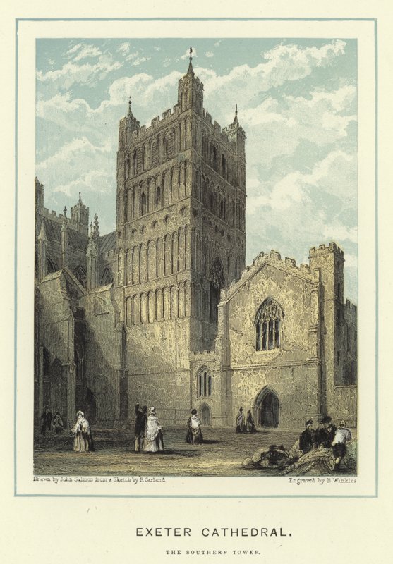 Exeter Cathedral, det sydlige tårn af John Francis Salmon