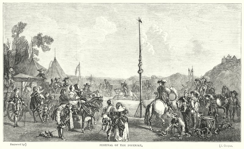 Festival of the Popinjay (gravering) af John Frederick Tayler