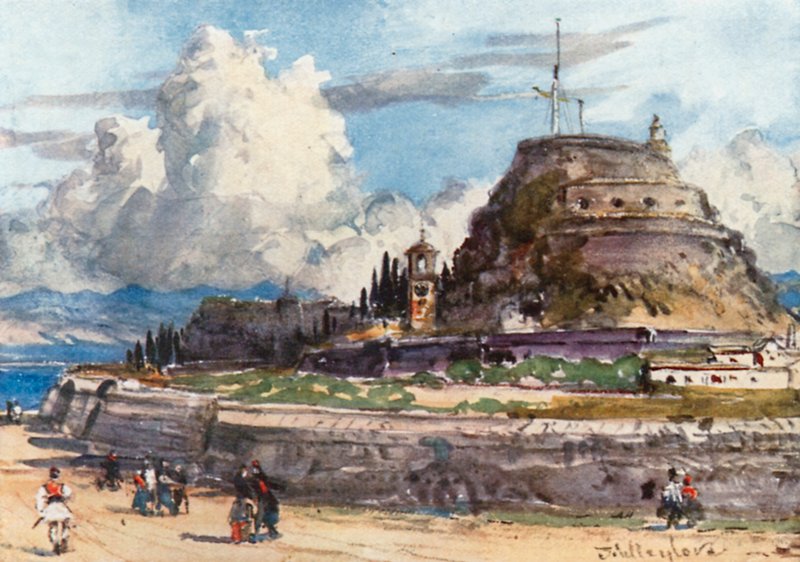Korfu. Det Gamle Fort fra Vesten af John Fulleylove