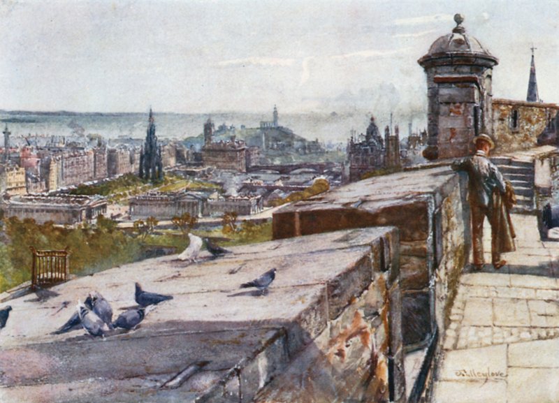 Edinburgh fra slottet af John Fulleylove