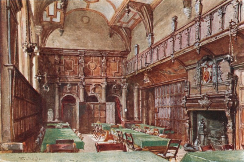 Elizabethan Hall i Charterhouse af John Fulleylove