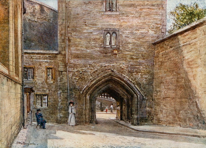 Porten til Bloody Tower, med indgang til Jewel House af John Fulleylove