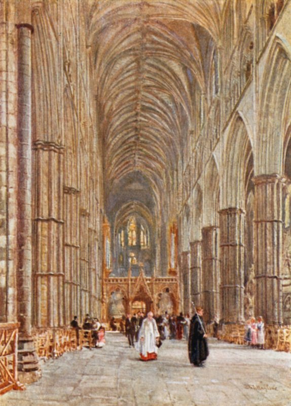 Skibet i Westminster Abbey af John Fulleylove