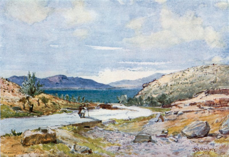 Den hellige vej fra Athen til Eleusis, med udsigt mod Salamis af John Fulleylove