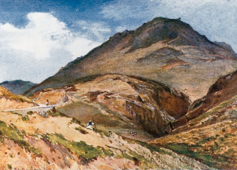 Akropolis i Mykene fra sydvest, med Mount Elias af John Fulleylove
