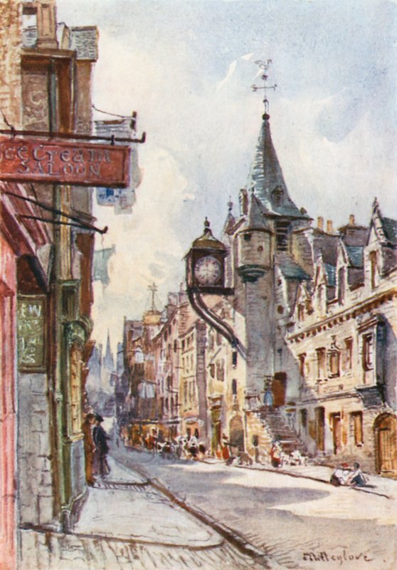 Canongate Tolbooth, der ser mod vest af John Fulleylove