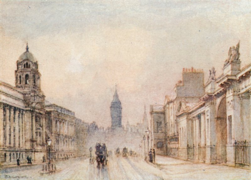 Whitehall i 1906 af John Fulleylove