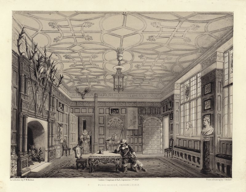 Ford House (lithotint) af John Gendall