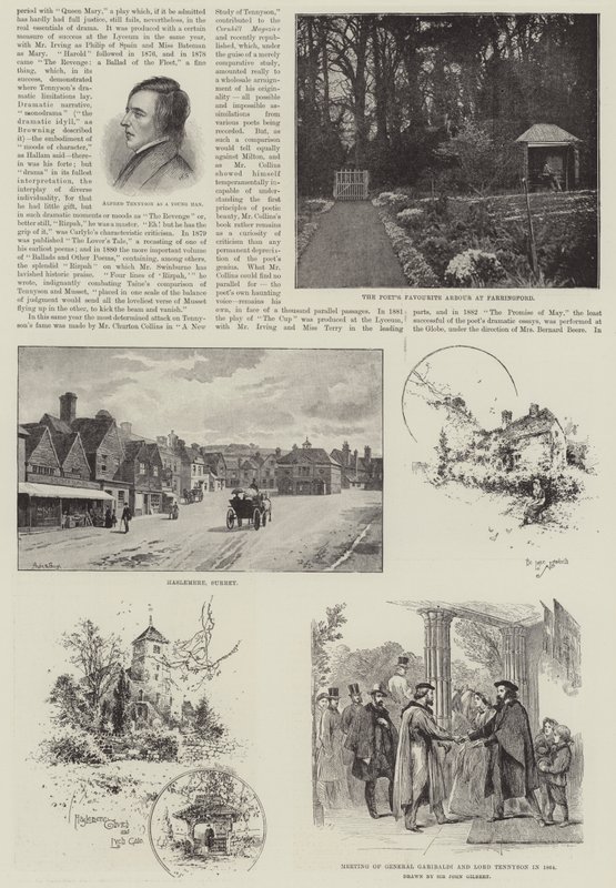 Alfred, Baron Tennyson, digterpristager af John Gilbert