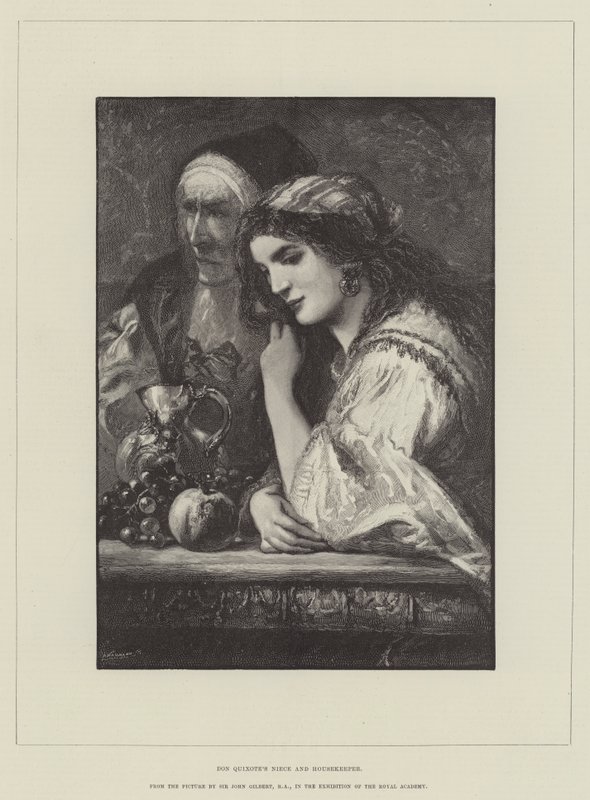Don Quixotes niece og husholderske af John Gilbert