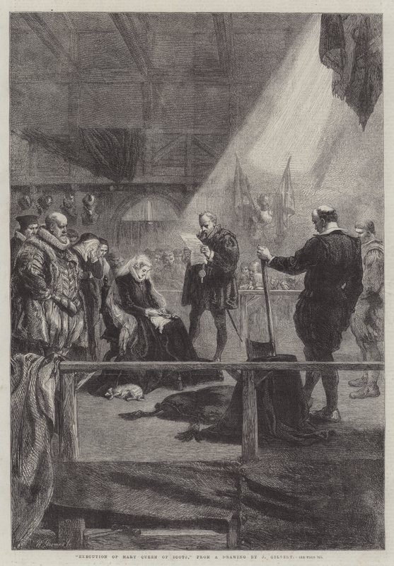 Henrettelse af Mary Queen of Scots af John Gilbert