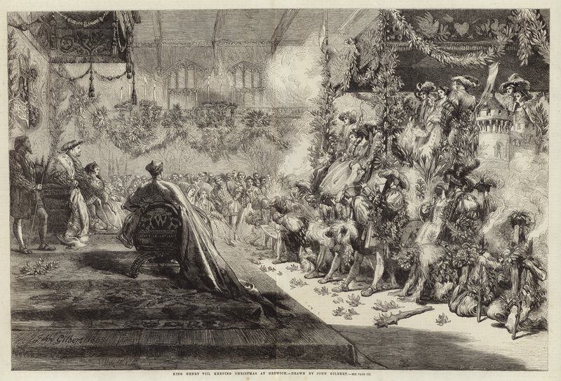 Kong Henry VIII holder jul i Greenwich af John Gilbert