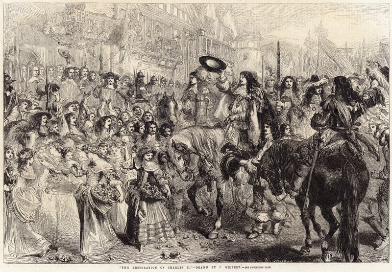Restaureringen af Charles II af John Gilbert