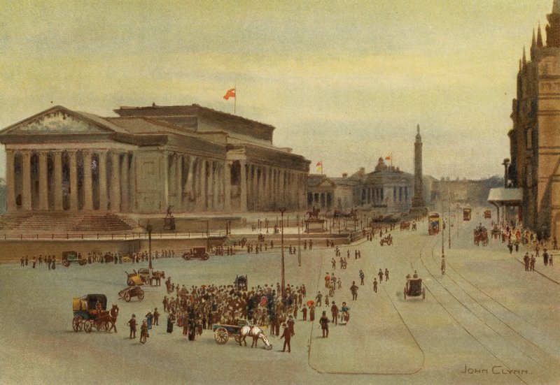 Liverpool: Lime Street (farve litho) af John Glynn