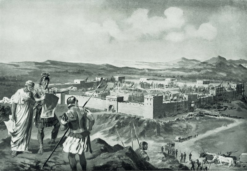 En latinsk koloni (litho) af John Harris Valda