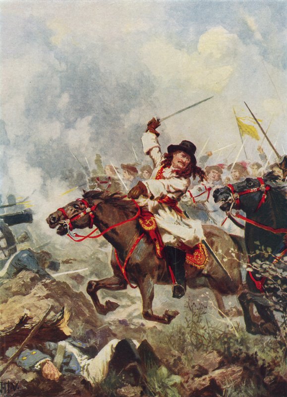 Frederick William, den store kurfyrste, i Fehrbellin af John Harris Valda