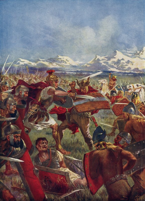 Marcellus duel med Virdumarus af John Harris Valda