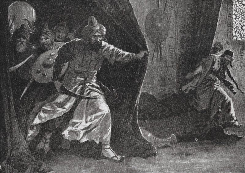 Den kongelige gardes oprør i Damaskus (litografi) af John Harris Valda