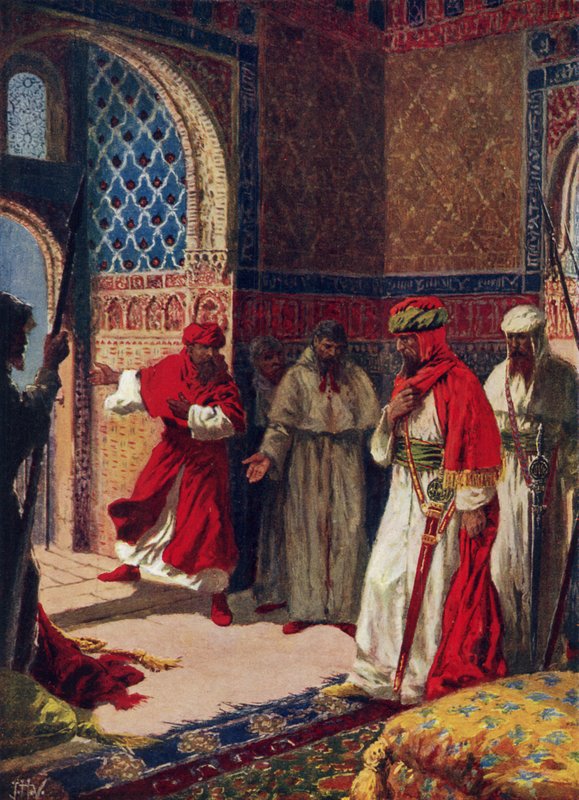 Boabdils sidste råd på Alhambra af John Harris Valda