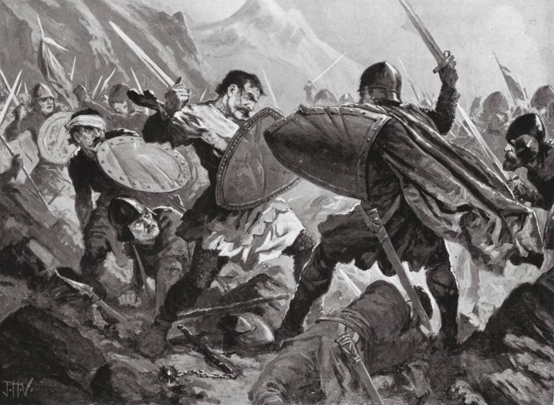 Zar Michael Shishman af Bulgarien dræbt i slaget ved Velbuzhd af John Harris Valda