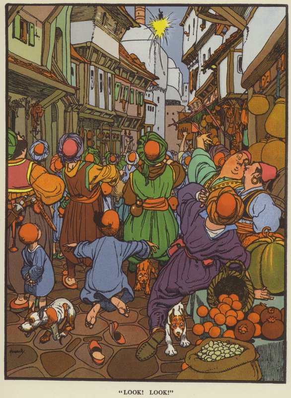 "Se! Se!" (farve litho) af John Hassall