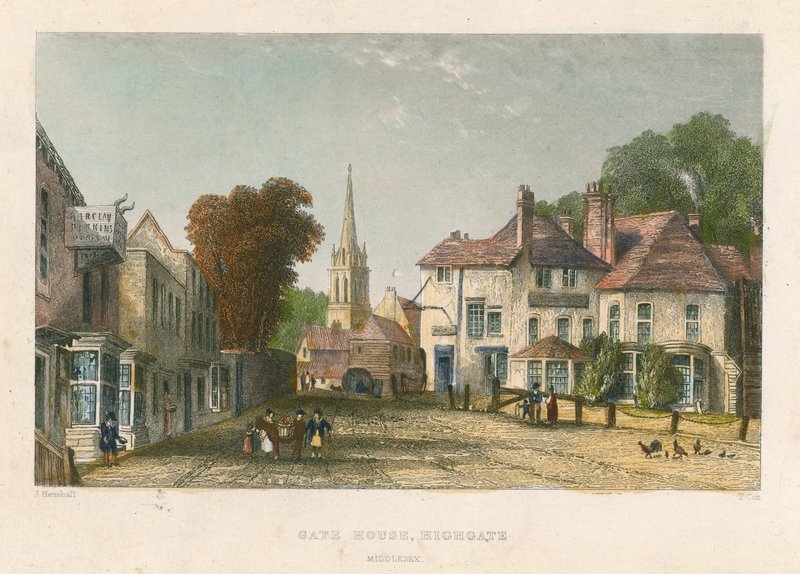 Gate House, Highgate, London af John Henry Henshall
