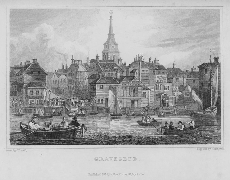 Gravesend, Kent (gravering) af John Henry Henshall