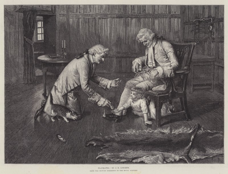 Legekammerater, fra Billedet udstillet i Royal Academy af John Henry Lorimer