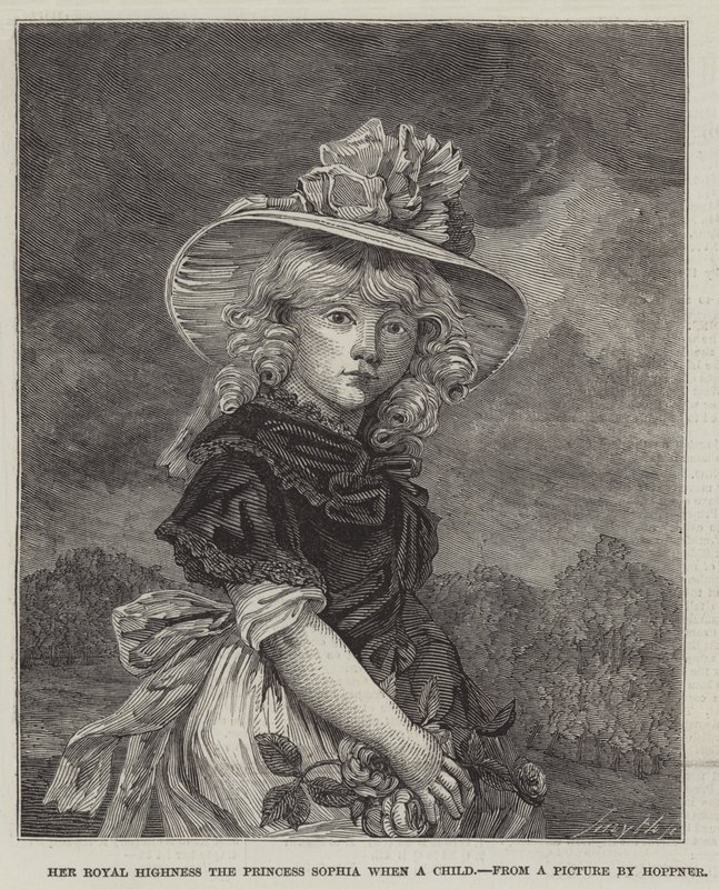 Hendes Kongelige Højhed Prinsesse Sophia som barn af John Hoppner