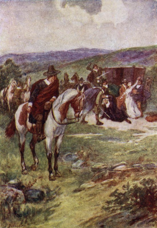 Mord på James Sharp, ærkebiskop af St. Andrews af militante Covenanters, Magus Muir, Skotland af John Jellicoe