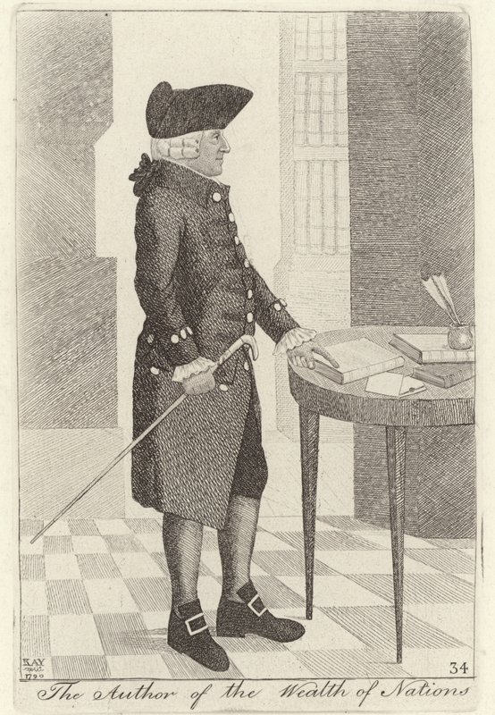 Adam Smith, forfatteren af "Nationernes rigdom af John Kay