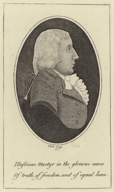 Portræt af Thomas Muir af John Kay