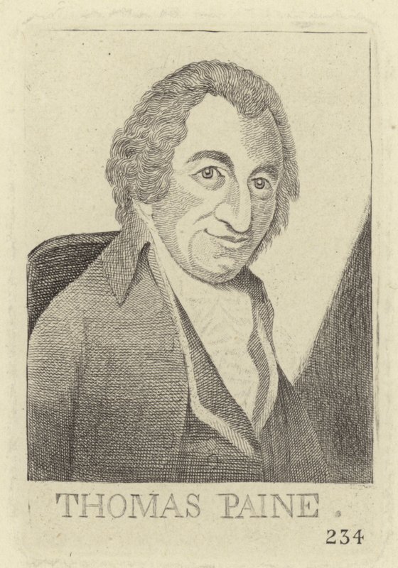 Portræt af Thomas Paine af John Kay