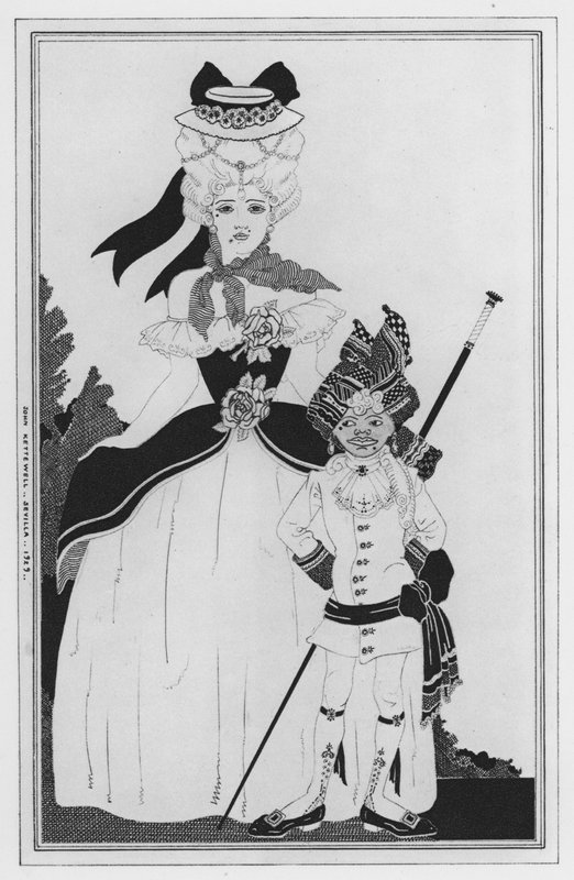 Illustration til Love for Love af William Congreve (litho) af John Kettelwell