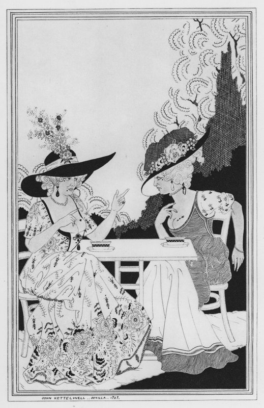 Illustration til The Way of the World af William Congreve (litho) af John Kettelwell
