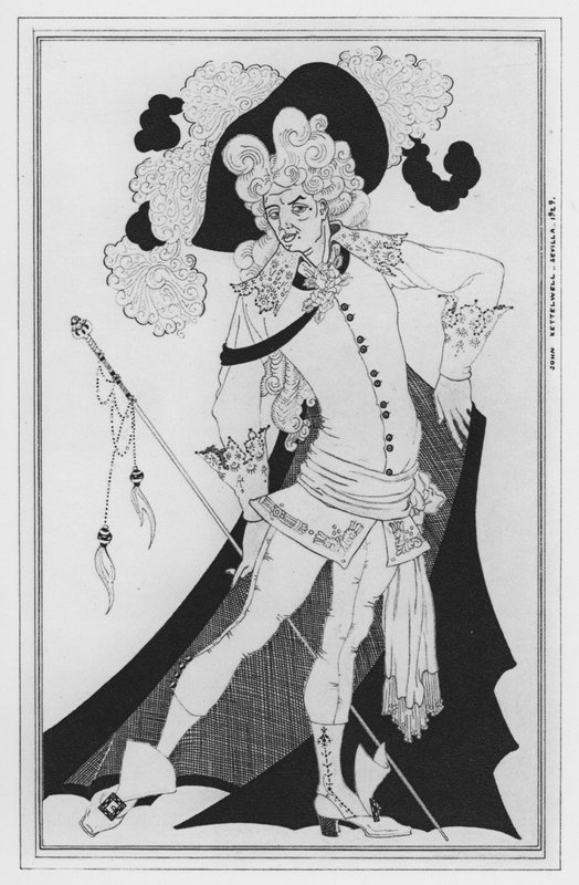 Illustration til The Way of the World af William Congreve (litho) af John Kettelwell