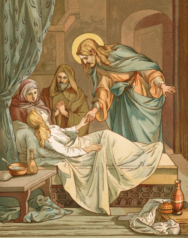 Jesus opdrager Jairus