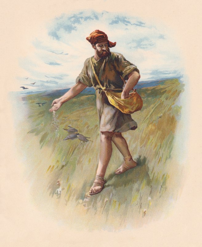 Sædemanden (farvelitografi) af John Lawson