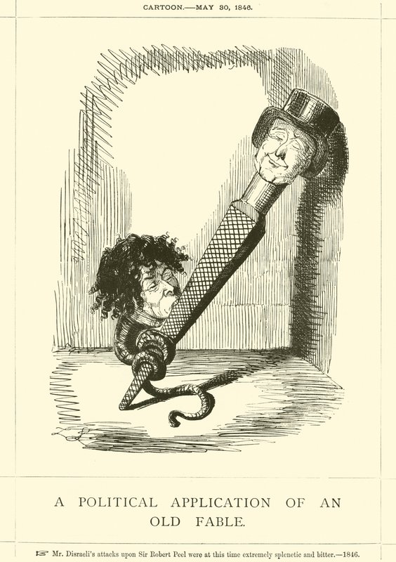 En politisk anvendelse af en gammel fabel af John Leech
