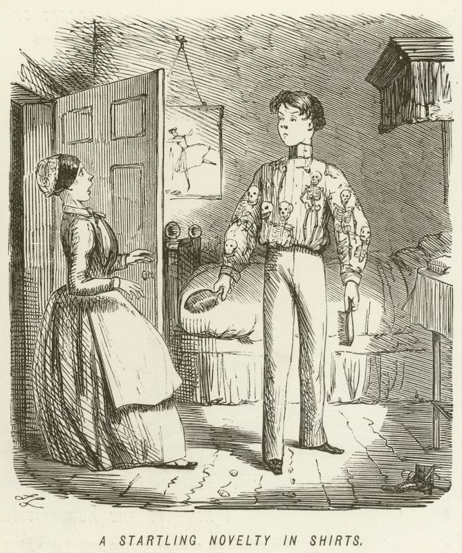 En overraskende nyhed i skjorter af John Leech