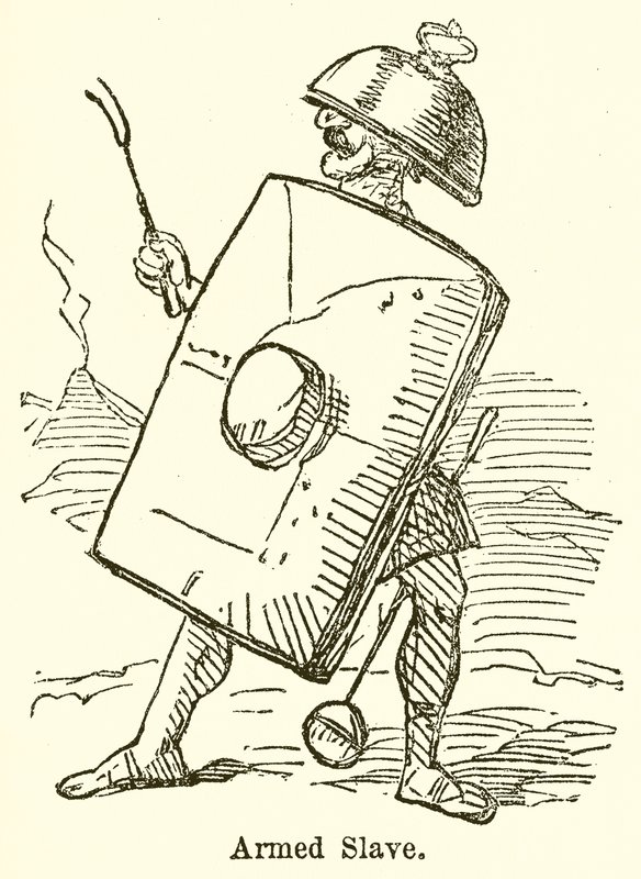 Bevæbnet slave (gravering) af John Leech
