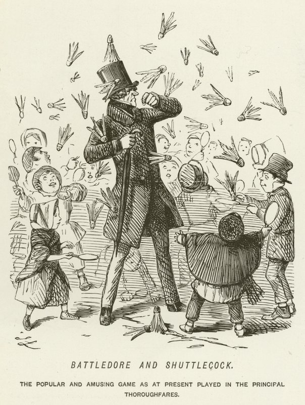 Battledore og Shuttlecock af John Leech