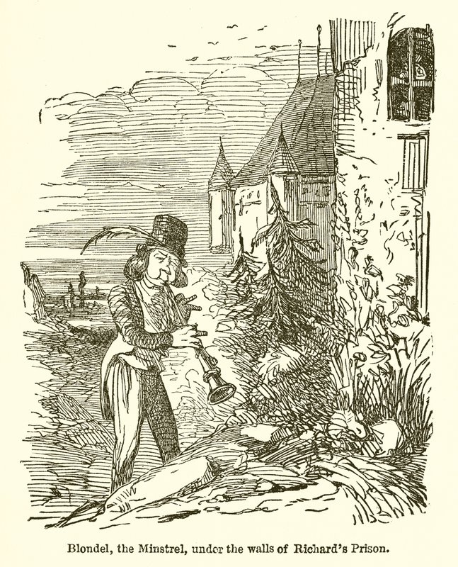 Blondel, Minstrel, Under Murene i Richards Fængsel af John Leech