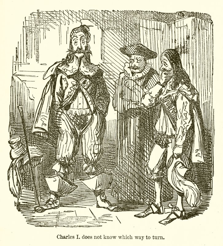 Charles I ved ikke, hvilken vej han skal vende af John Leech