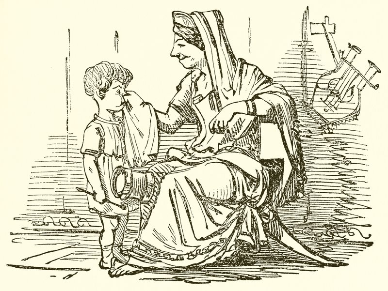Cornelia, Gracchiernes mor af John Leech