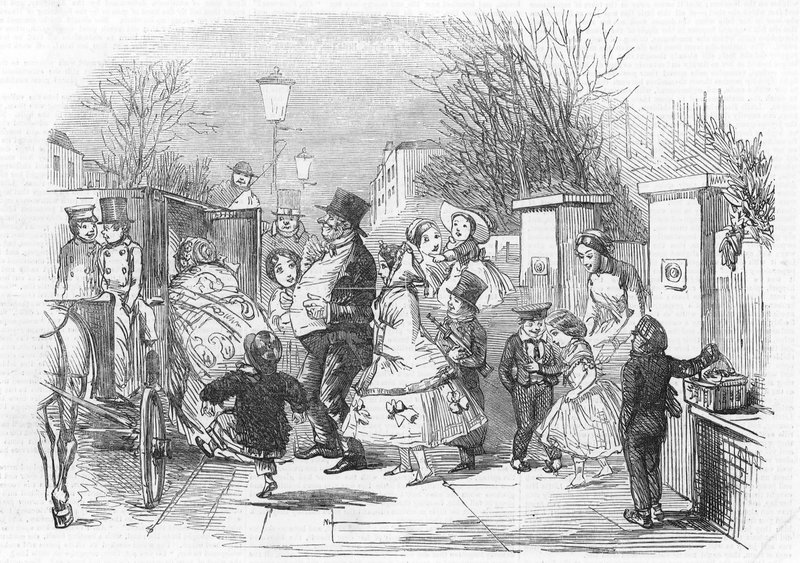 Går til pantomime af John Leech