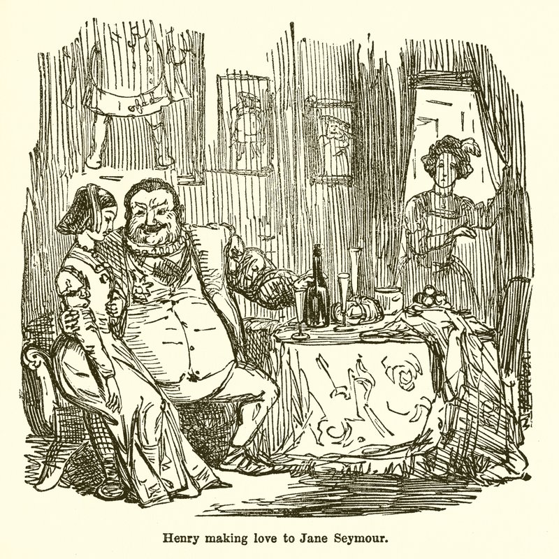Henry elsker Jane Seymour af John Leech